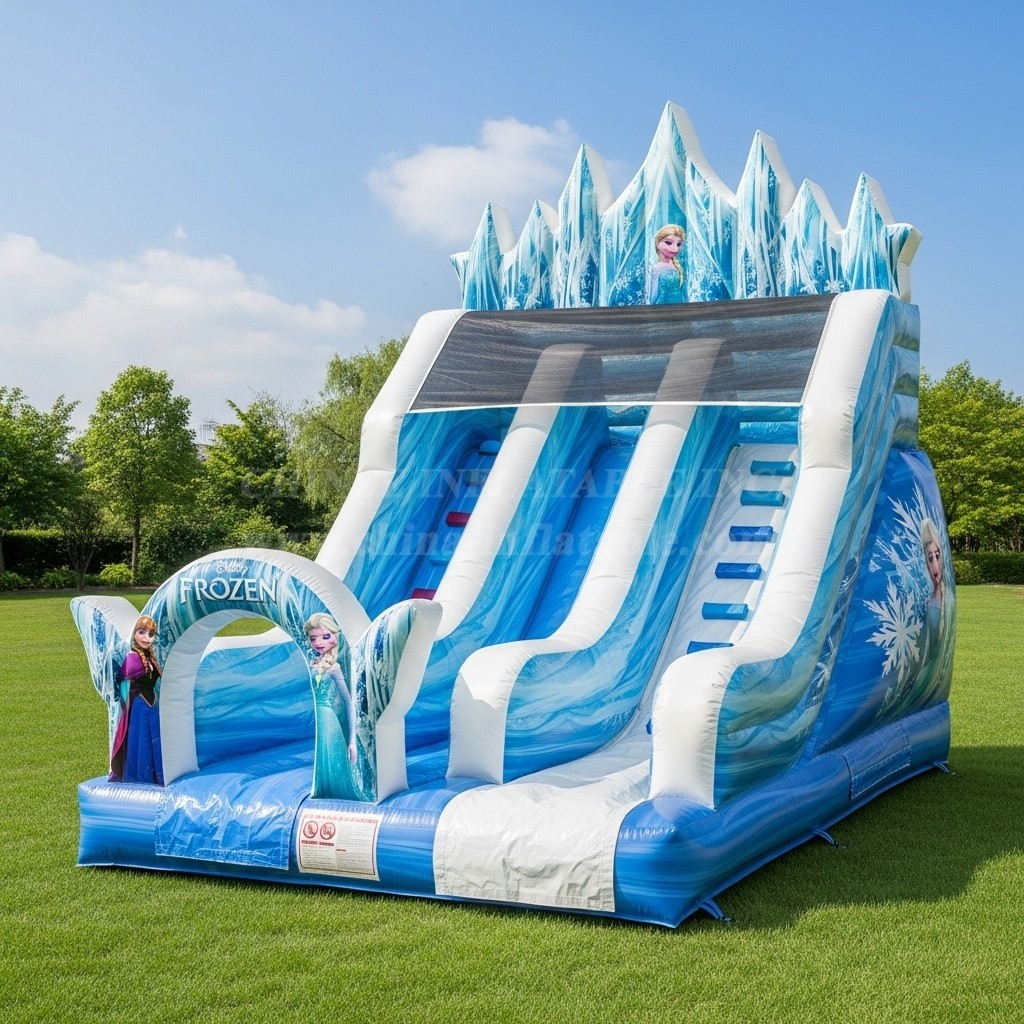 T8-8181 Frozen Theme Inflatable Dry Slide