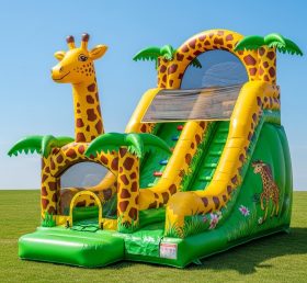 T8-8182 Giraffe Theme Inflatable Dry Slide