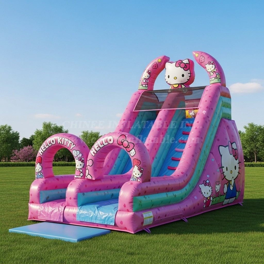 T8-8188 Hello Kitty Theme Inflatable Dry Slide