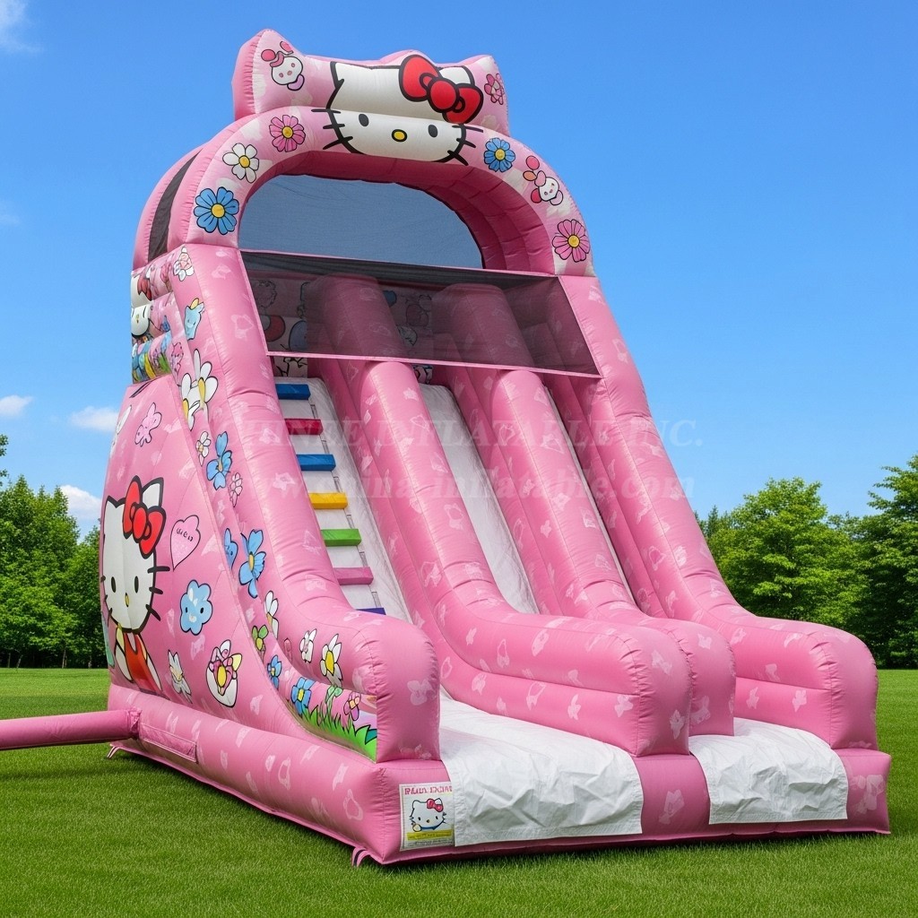 T8-8189 Hello Kitty Theme Inflatable Dry Slide