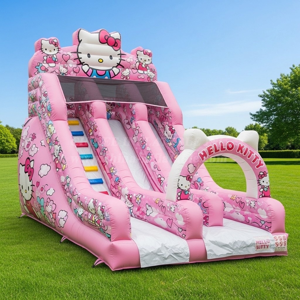 T8-8190 Hello Kitty Theme Inflatable Dry Slide