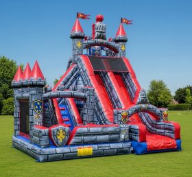T8-8194 Knight Theme Inflatable Dry Slide