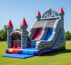 T8-8195 Knight Theme Inflatable Dry Slide