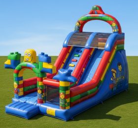 T8-8196 Lego Theme Inflatable Dry Slide