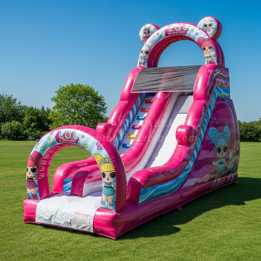 T8-8198 L.O.L.Surprise Theme Inflatable Dry Slide