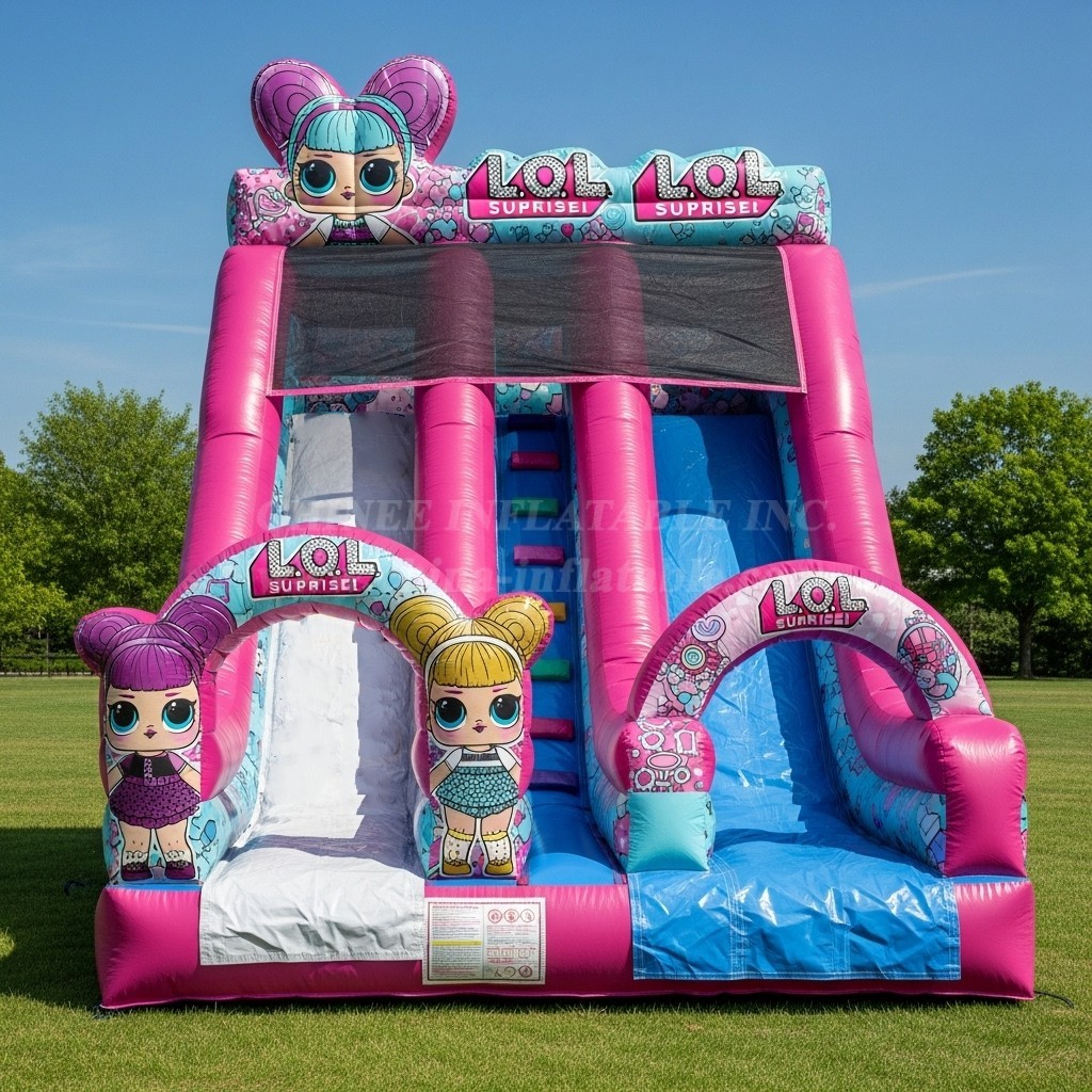 T8-8199 L.O.L.Surprise Theme Inflatable Dry Slide