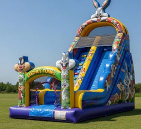 T8-8203 Looney Tunes Theme Inflatable Dry Slide