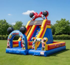 T8-8210 Mickey & Minnie Theme Inflatable Dry Slide