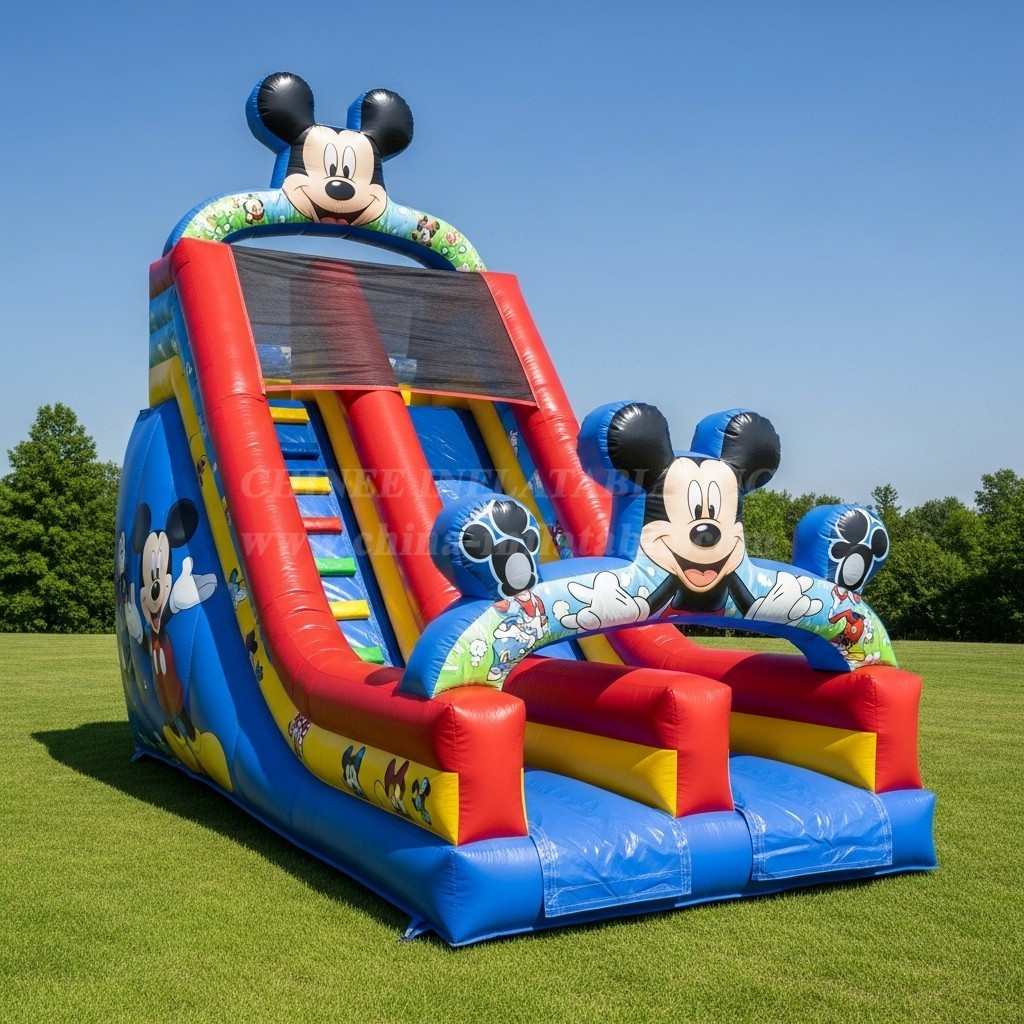 T8-8212 Mickey & Minnie Theme Inflatable Dry Slide