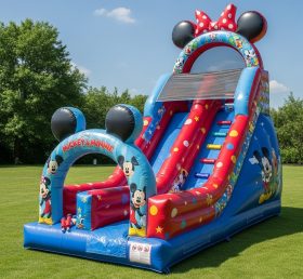 T8-8213 Mickey & Minnie Theme Inflatable Dry Slide
