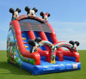 T8-8215 Mickey & Minnie Theme Inflatable Dry Slide