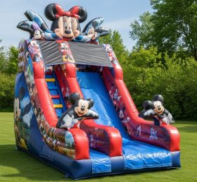 T8-8594 Mickey & Minnie Inflatable Dry Slide