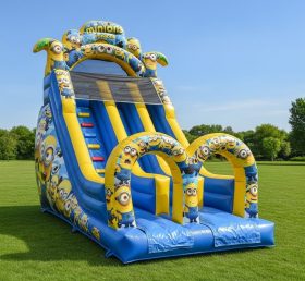 T8-8221 Minions Theme Inflatable Dry Slide