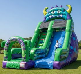 T8-8226 Monster Theme Inflatable Dry Slide