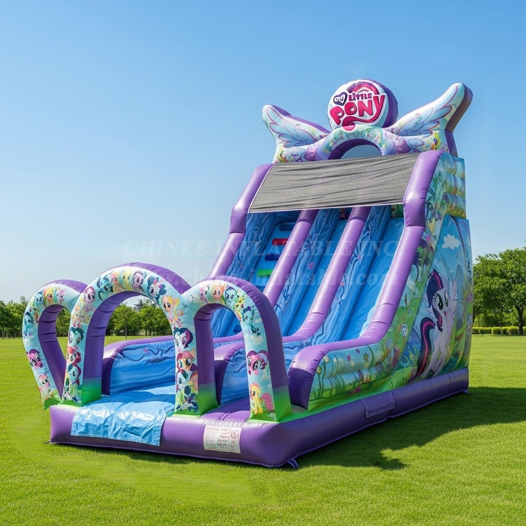 T8-8230 My Little Pony Theme Inflatable Dry Slide