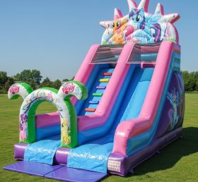 T8-8231 My Little Pony Theme Inflatable Dry Slide