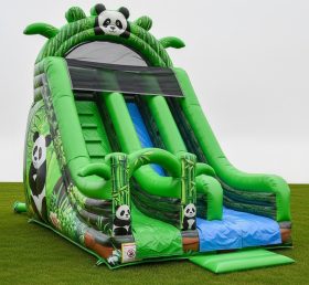 T8-8244 Panda Theme Inflatable Dry Slide