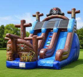T8-8258 Pirates Theme Inflatable Dry Slide