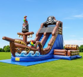 T8-8261 Pirates Theme Inflatable Dry Slide