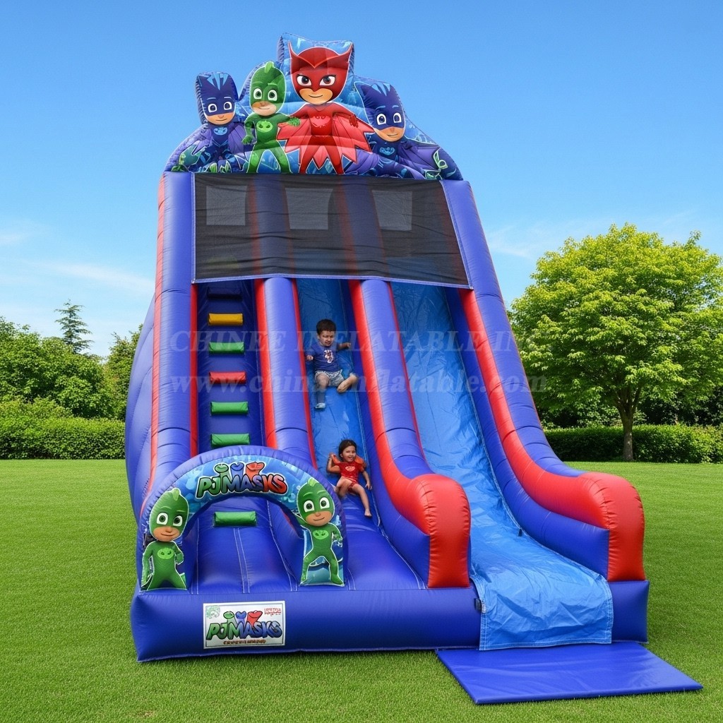 T8-8263 Pj Masks Theme Inflatable Dry Slide