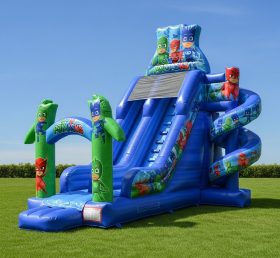 T8-8264 Pj Masks Theme Inflatable Dry Slide