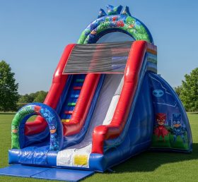 T8-8265 Pj Masks Theme Inflatable Dry Slide