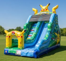 T8-8266 Pokemon Theme Inflatable Dry Slide