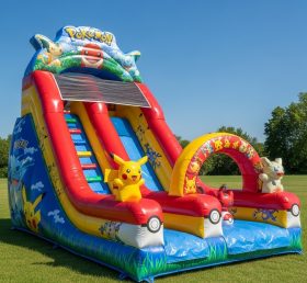 T8-8267 Pokemon Theme Inflatable Dry Slide