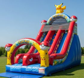 T8-8269 Pokemon Theme Inflatable Dry Slide