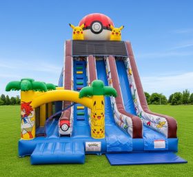 T8-8272 Pokemon Theme Inflatable Dry Slide
