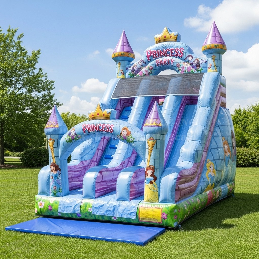 T8-8276 Princess Parties Theme Inflatable Dry Slide