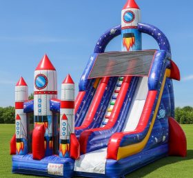 T8-8285 Rocket Theme Inflatable Dry Slide