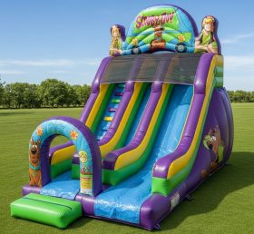 T8-8290 Scooby-Doo Theme Inflatable Dry Slide
