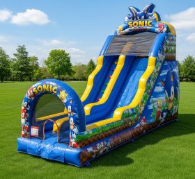T8-8298 Sonic Theme Inflatable Dry Slide