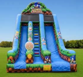 T8-8301 Sonic Theme Inflatable Dry Slide