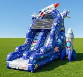 T8-8304 Space Theme Inflatable Dry Slide