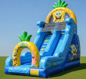 T8-8311 Spongebob Theme Inflatable Dry Slide