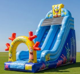 T8-8313 Spongebob Theme Inflatable Dry Slide