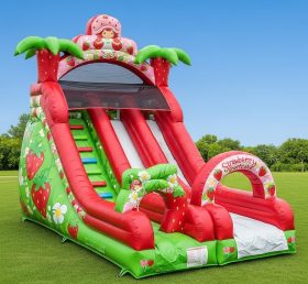 T8-8318 Strawberry Shortcake Theme Inflatable Dry Slide