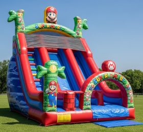 T8-8333 Super Mario Theme Inflatable Dry Slide
