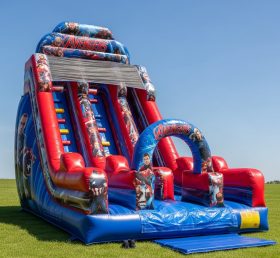 T8-8337 The Avengers Theme Inflatable Dry Slide