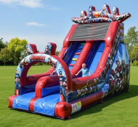 T8-8338 The Avengers Theme Inflatable Dry Slide
