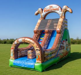 T8-8340 The Flintstones Theme Inflatable Dry Slide