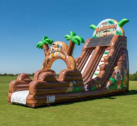 T8-8341 The Flintstones Theme Inflatable Dry Slide