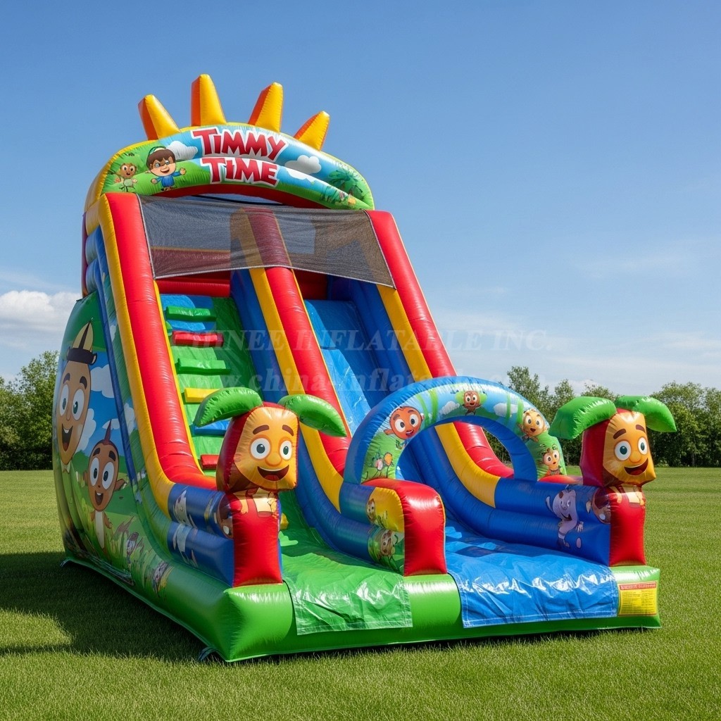 T8-8362 Timmy Time Theme Inflatable Dry Slide