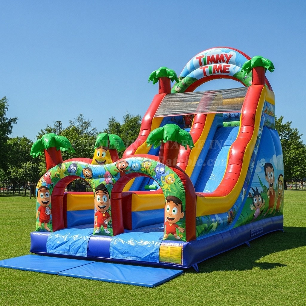 T8-8364 Timmy Time Theme Inflatable Dry Slide