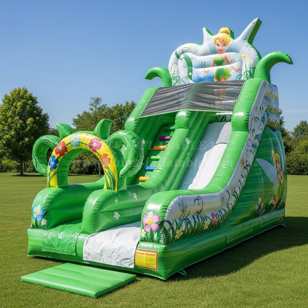 T8-8370 Tinker Bell Theme Inflatable Dry Slide