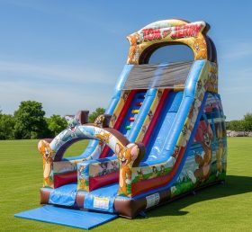 T8-8372 Tom And Jerry Theme Inflatable Dry Slide