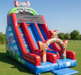 T8-8373 Tom And Jerry Theme Inflatable Dry Slide