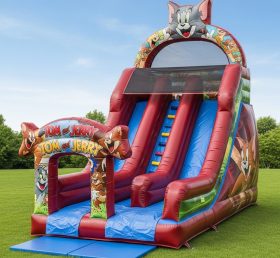 T8-8374 Tom And Jerry Theme Inflatable Dry Slide